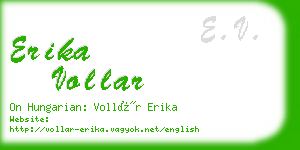 erika vollar business card